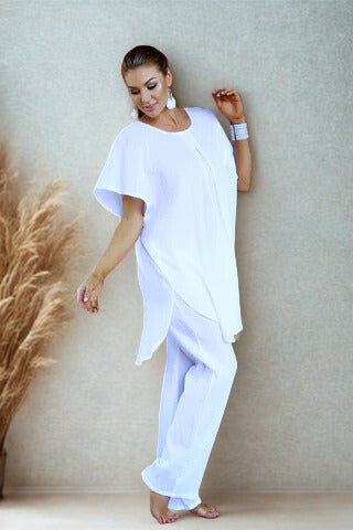 Pure Batwing Beach Dress - Cotton Cheesecloth