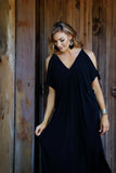 Nerida Tie Cold Shoulder Maxi Dress