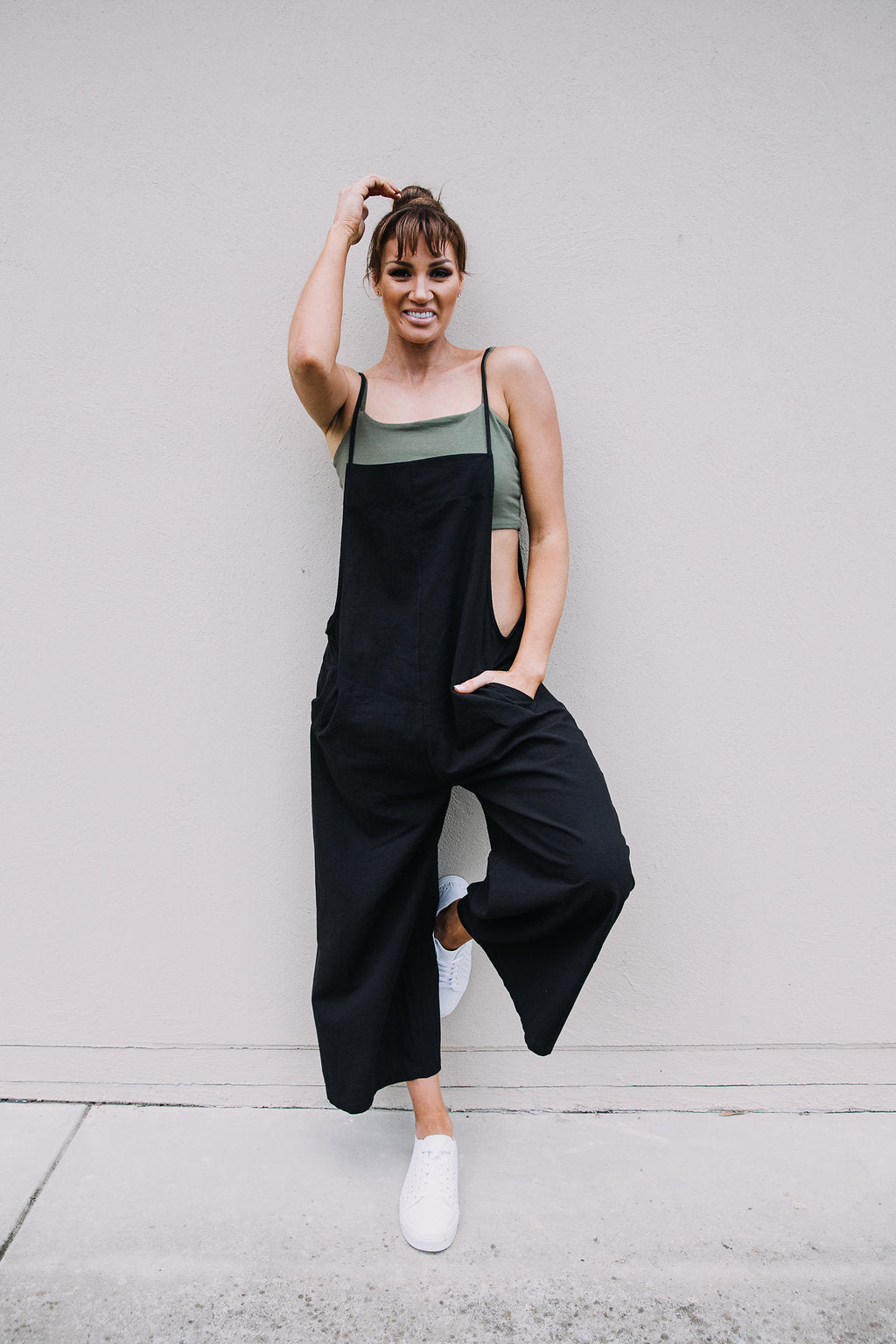 cotton linen overalls